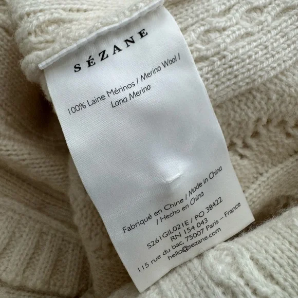 Sezane x SEA NY Aurelie Cardigan in Ecru - Picture 6 of 10
